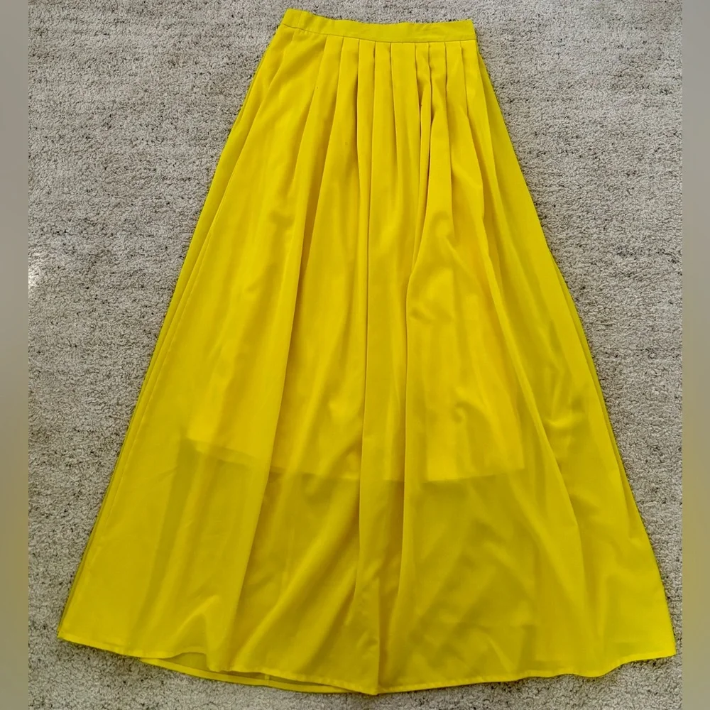 Yellow Maxi Skirt - Picture 6 of 6